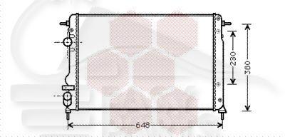 RADIA 1.6 16 V - 1.5 DCI A/CLIM 585 X 415 X 34 Pour DACIA LOGAN MCV - DC040 08/06→11/08