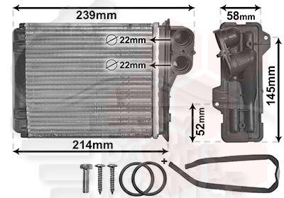 RADIA DE CHAUF TT TYPES 170 X 158 X 42 Pour DACIA LOGAN PICK UP - DC070 01/09→