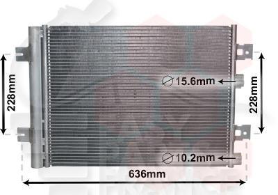 CONDENSEUR 1.2/1.4/1.6 I - 1.5 DCI -513 X 396 X 12 Pour DACIA SANDERO STEPWAY - DC060 01/09→12/12