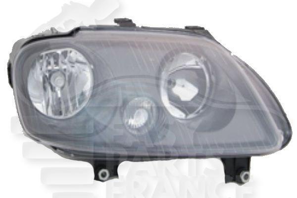 OPT D H1+H7 ELECT A/MOTEUR F/NOIR Pour VOLKSWAGEN TOURAN - VO190 02/03→12/06