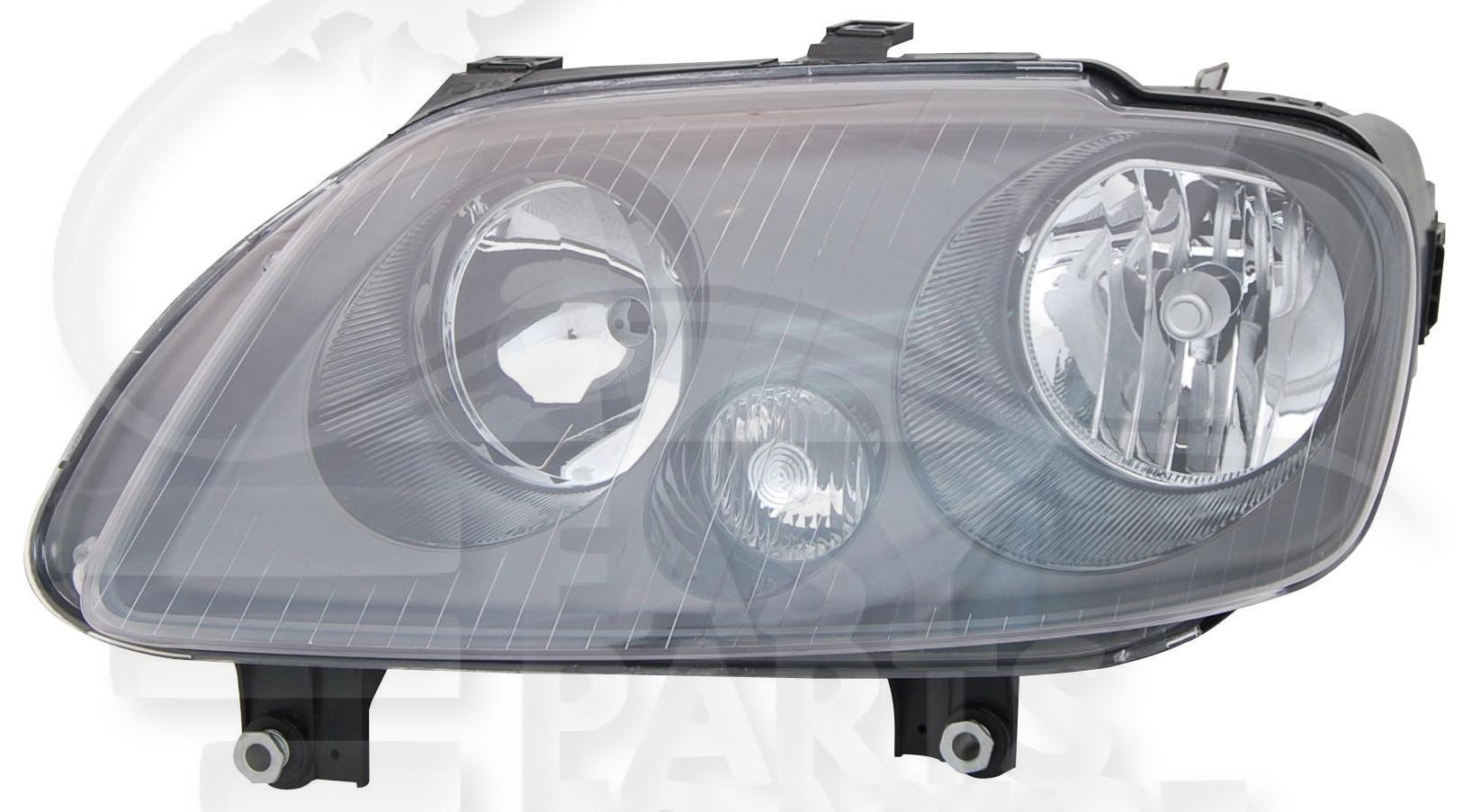 OPT G H1+H7 ELECT A/MOTEUR F/NOIR Pour VOLKSWAGEN TOURAN - VO190 02/03→10/06