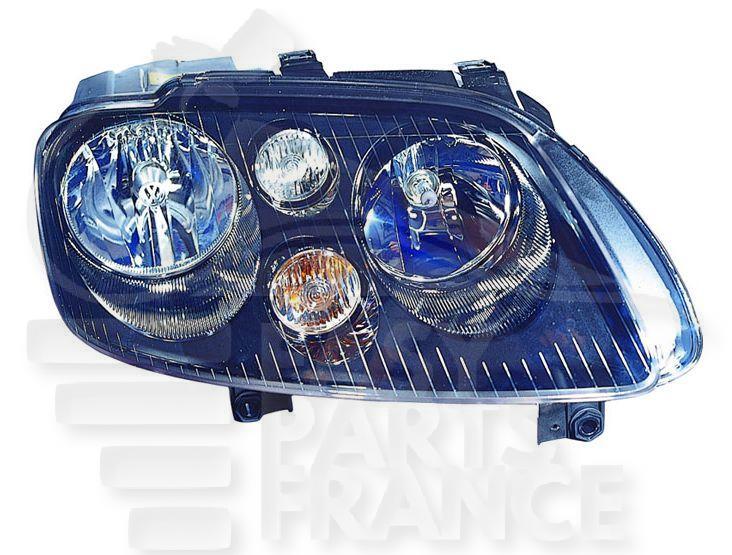 OPT D H7+H7 ELECT A/MOTEUR F/NOIR Pour VOLKSWAGEN CADDY - VO221 03/04→09/10