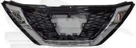 GRILLE DE CALANDRE NOIRE A/MOULURE CHROMEE Pour NISSAN QASHQAI - NS203 09/17→05/21