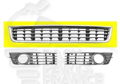 GRILLE DE PC AV CENTRALE NOIRE Pour AUDI A4 (B6)- AD062 10/00→09/04