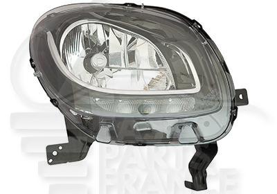 OPT D H4 ELECTS/MOTEUR F/NOIR & FEU DE JOUR LED - BASE LINE Pour SMART FORTWO - MC017 09/14→