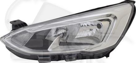 OPT G H7+H1 LED ELECT A/MOTEUR F/CHROME Pour FORD FOCUS - FD063 07/18→03/22