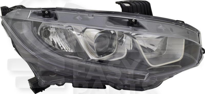 OPT D H11+HB3 ELECT A/MOTEUR LED Pour HONDA CIVIC 4 PTES - HD048 03/17→