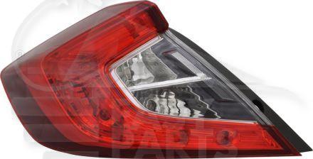 FEU ARG LED Pour HONDA CIVIC 4 PTES - HD048 03/17→