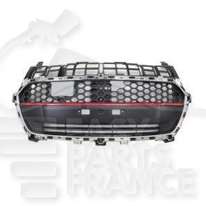 GRILLE DE CALANDRE CHROMME/NOIRE A/MOULURE ROUGE Pour SUZUKI SWIFT SPORT - SZ127 04/17→