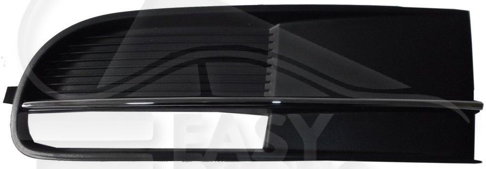 GRILLE DE PC AVG NOIRE S/EMPL AB A/MOULURE CHROMEE Pour VOLKSWAGEN NEW BEETLE - VO102 01/12→03/16