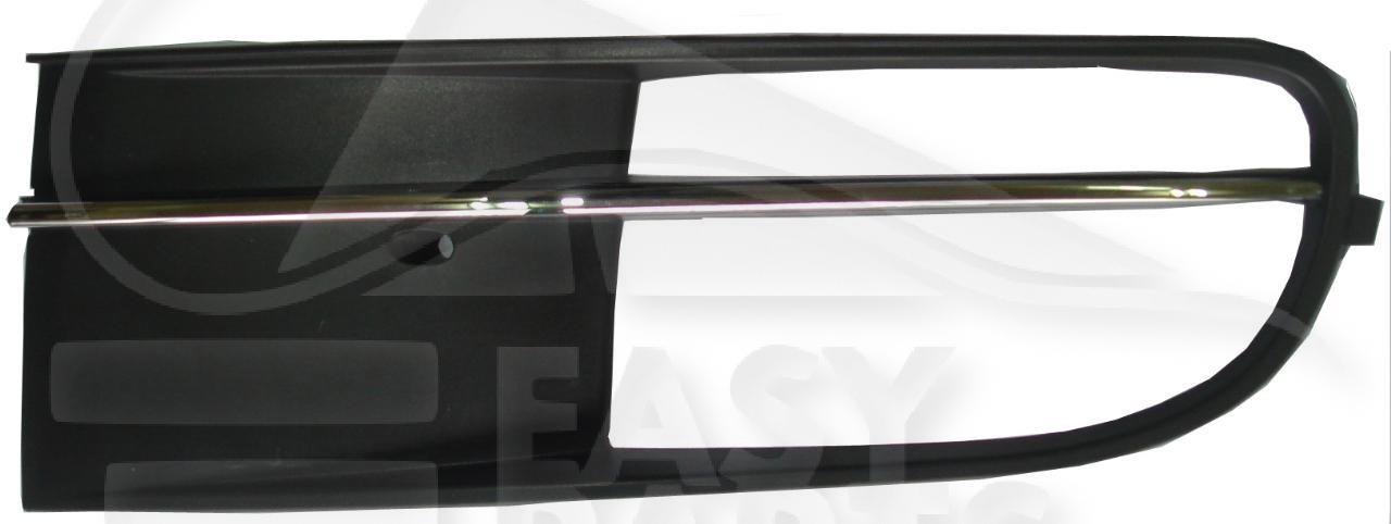 GRILLE DE PC AVG NOIRE A/EMPL AB & MOULURE CHROMEE Pour VOLKSWAGEN NEW BEETLE - VO102 01/12→03/16