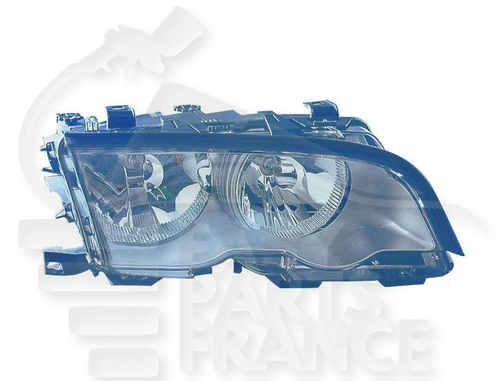 OPT D H7+H7 ELECT A/MOTEUR F/CHROME Pour BMW S3 E46 4 PTES / BREAK - BM040 07/98→08/01