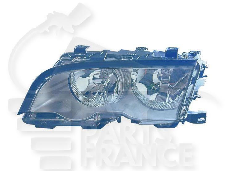 OPT G H7+H7 ELECT A/MOTEUR F/CHROME Pour BMW S3 E46 4 PTES / BREAK - BM040 07/98→08/01