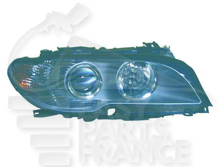 OPT D H7+H7 ELECT S/MOTEUR F/CHROME FEU OR Pour BMW S3 E46 3 PTES / COUPE - BM043 02/03→