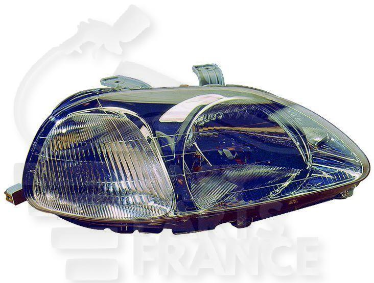 OPT D H4 MANUEL M/STANLEY Pour HONDA CIVIC 4 PTES - HD034 11/95→10/98