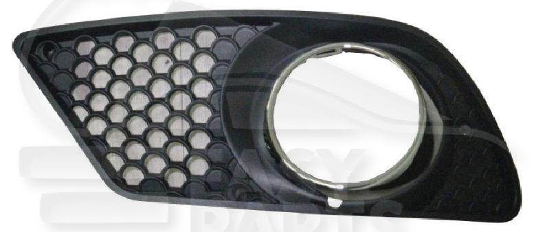 GRILLE DE PC AVG A/EMPL AB CHROMEE/NOIRE AMG Pour MERCEDES CLASSE C - 204 COUPE - ME073 03/11→05/15