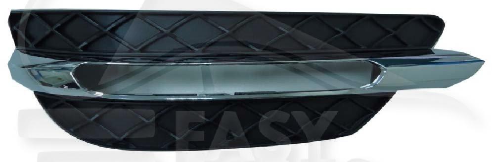 GRILLE DE PC AVD CHROMEE/NOIRE A/EMPL FEU DE JOUR Pour MERCEDES CLASSE C - 204 COUPE - ME073 03/11→05/15