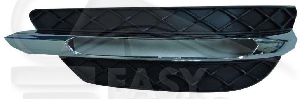 GRILLE DE PC AVG CHROMEE/NOIRE A/EMPL FEU DE JOUR Pour MERCEDES CLASSE C - 204 COUPE - ME073 03/11→05/15