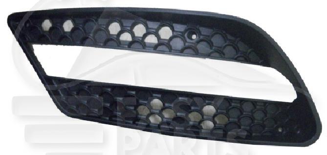 GRILLE DE PC AVG NOIRE A/EMPL FEU DE JOUR AMG Pour MERCEDES CLASSE C - 204 COUPE - ME073 03/11→05/15