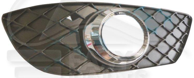 GRILLE DE PC AVG A/EMPL AB A/MOULURE CHROMEE Pour MERCEDES CLASSE C - W204 - ME071 09/11→11/13