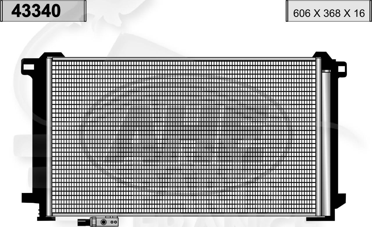 CONDENSEUR TT TYPES Pour MERCEDES CLASSE C - 204 COUPE - ME073 03/11→05/15
