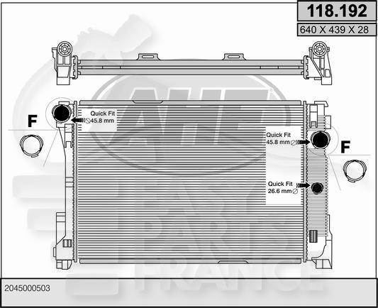 2.5/2.8/3.0/3.5 - 2.2 CD BM +/- CLIM Pour MERCEDES CLASSE C - W204 - ME071 09/11→11/13