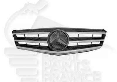 GRILLE DE CALANDRE CHROMEE/ARGENT MOD AVANTGARDE Pour MERCEDES CLASSE C - W204/S204 - ME072 09/10→08/11