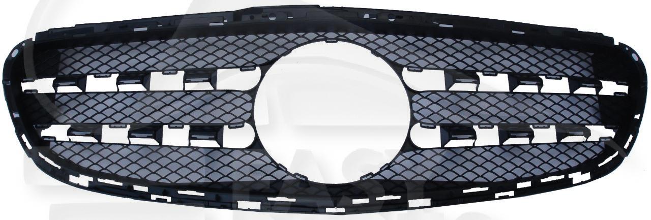 GRILLE DE CALANDRE NOIRE mod AVANTGARDE-SPORT-AMG Pour MERCEDES CLASSE E - W212 - ME101 05/13→01/16