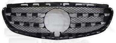 GRILLE DE CALANDRE NOIRE A/EMPL CAMERA mod AVANTGARDE-SPORT-AMG Pour MERCEDES CLASSE E - W212 - ME101 05/13→01/16