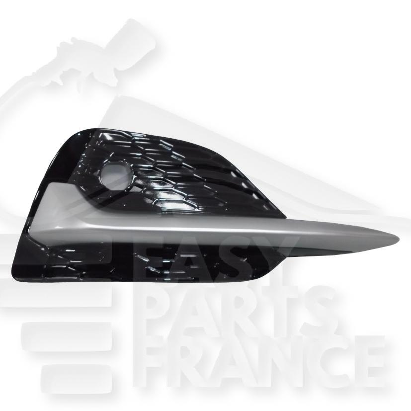 GRILLE DE PC AVD A/PACKONTROL NOIRE A/MOULURE PEINTE ARGENT Pour NISSAN QASHQAI - NS203 09/17→05/21