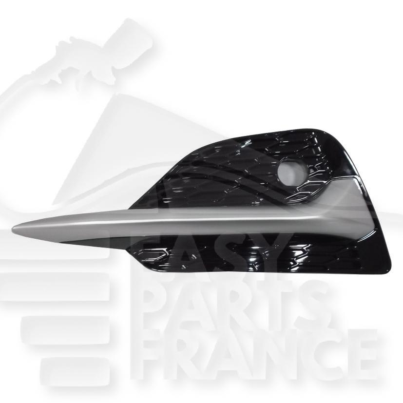 GRILLE DE PC AVG A/PACKONTROL NOIRE A/MOULURE PEINTE ARGENT Pour NISSAN QASHQAI - NS203 09/17→05/21