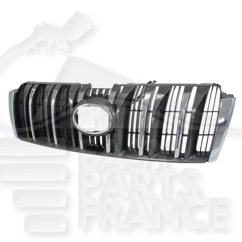 GRILLE DE CALANDRE ARGENT A/MOULURES CHROMEES Pour TOYOTA LANDCRUISER PRADO FJ150 - TY166 01/10→10/13