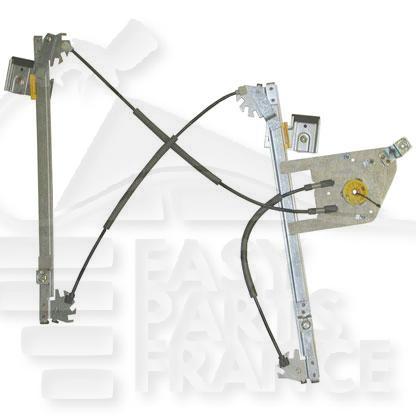 MECANISME DE LEVE VITRE AVD ELECT mod 4 PTES Pour SAAB 9-3 - SA012 10/07→