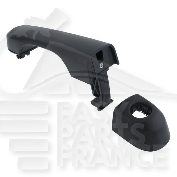 POIGNEE DE PTE AVG NOIRE AVEC TROU POUR CLÉ & SANS ENTRÉE SANS CLÉ Pour JEEP RENEGADE - JE070 06/14→08/18