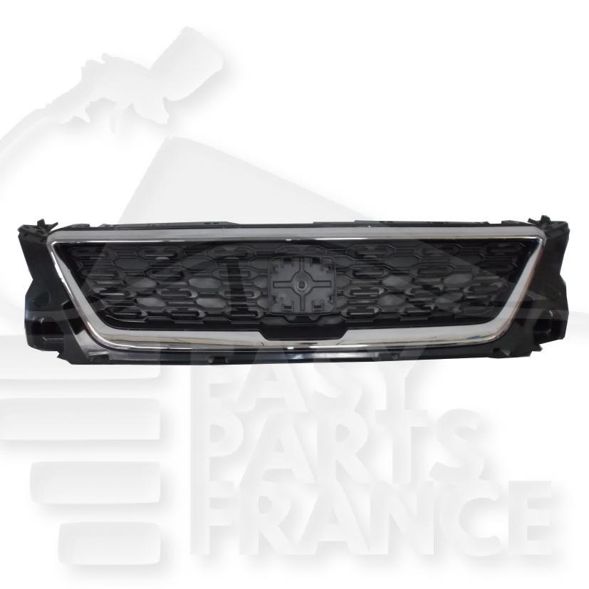 GRILLE DE CALANDRE NOIRE A/MOULURE CHROMEE Pour SEAT IBIZA - SE059 02/17→