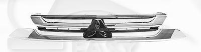 GRILLE DE CALANDRE NOIRE A/MOULURE CHROMEE Pour MITSUBISHI OUTLANDER - MT104 08/15→08/18