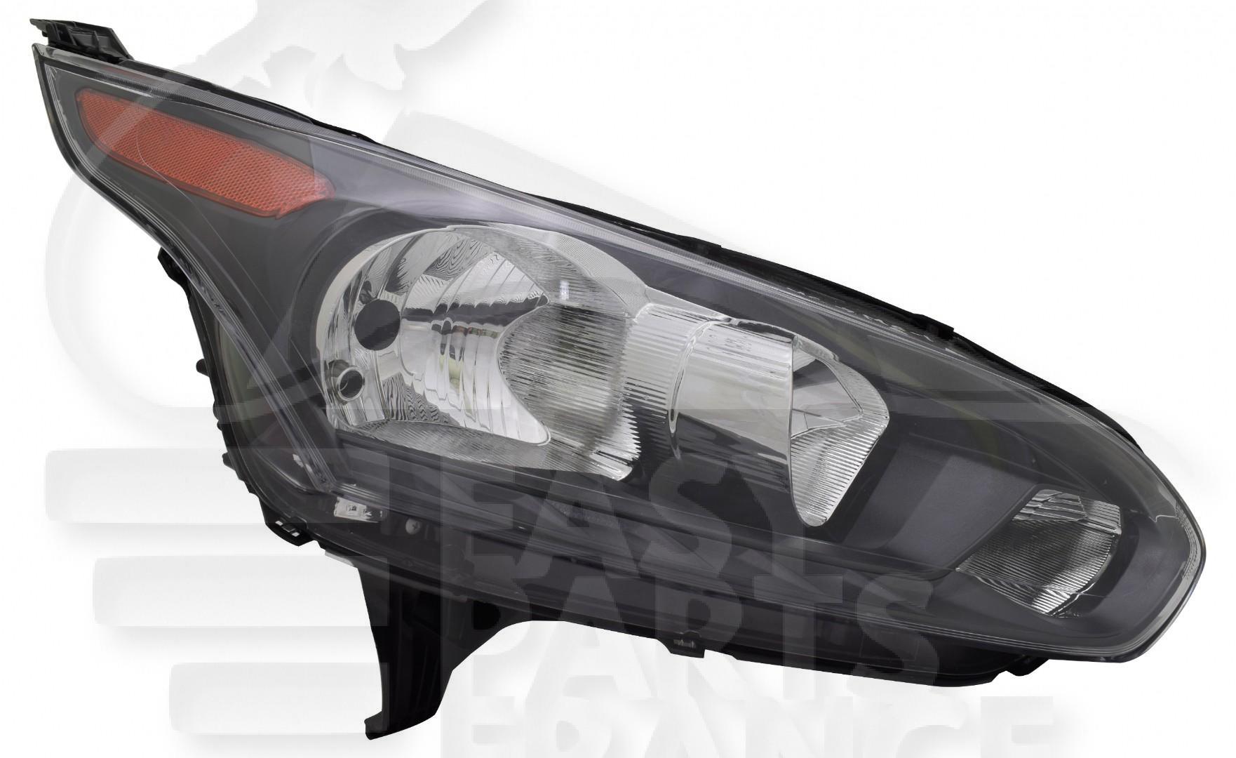 OPT D H7+H15 ELECT A/MOTEUR F/CHROME-NOIR & FEU ORANGE Pour FORD TRANSIT CONNECT - FD183 02/14→04/18