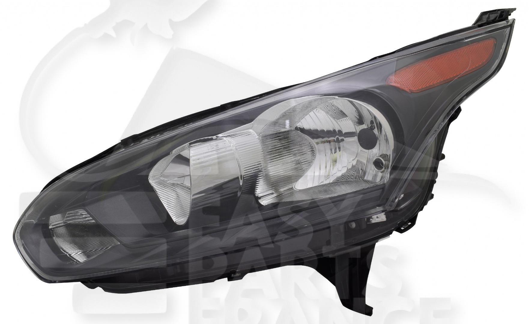 OPT G H7+H15 ELECT A/MOTEUR F/CHROME-NOIR & FEU ORANGE Pour FORD TRANSIT CONNECT - FD183 02/14→04/18