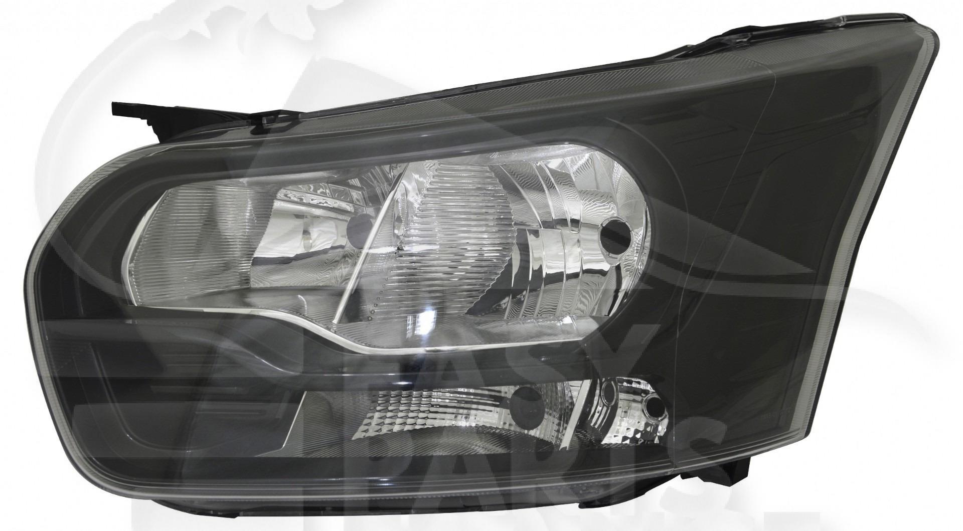OPT G H7+H15 ELECT A/MOTEUR F/NOIR - 06/16→ Pour FORD TRANSIT MK8 - FD196 03/14→08/19