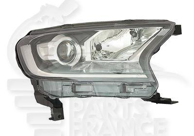 OPT D H7+H15 +/- ELECT - S/MOTEUR - FEU BLANC - F/NOIR - A/FEU DE JOUR Pour FORD RANGER - FD169 10/15→01/19