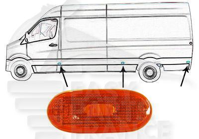 FEU DE GABARIT LATÉRAL W3W Pour MERCEDES SPRINTER - ME243 04/06→08/13