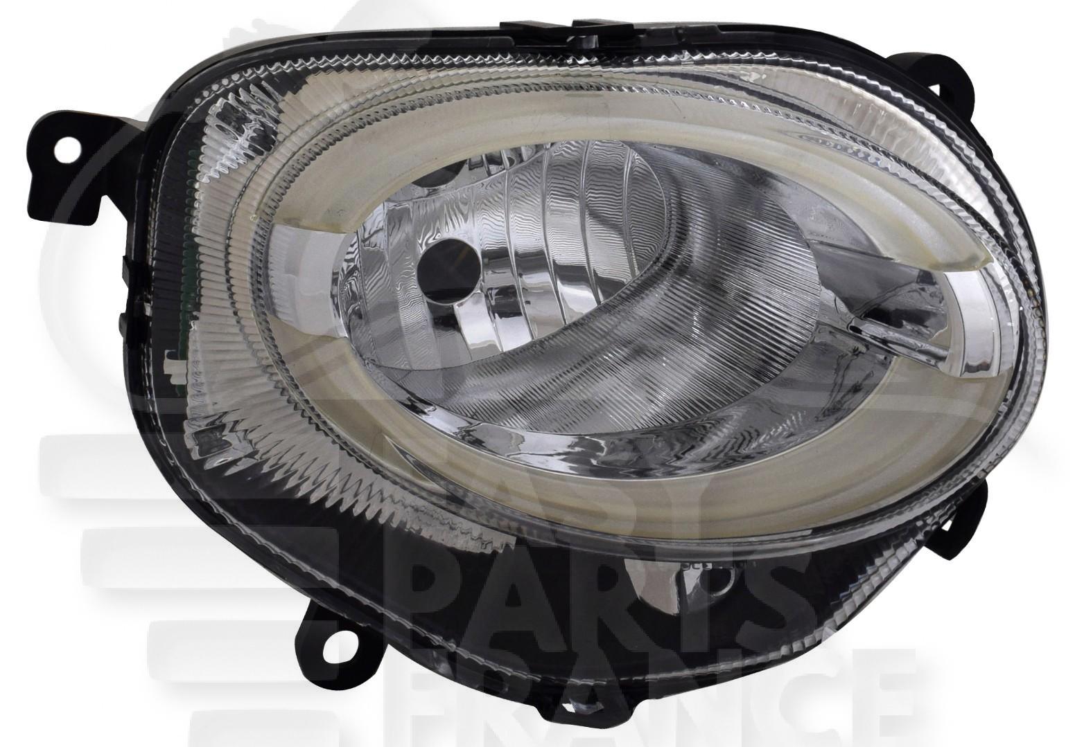 OPT D H7 ELECT A/MOTEUR LED Pour FIAT 500 - FT012 07/15→