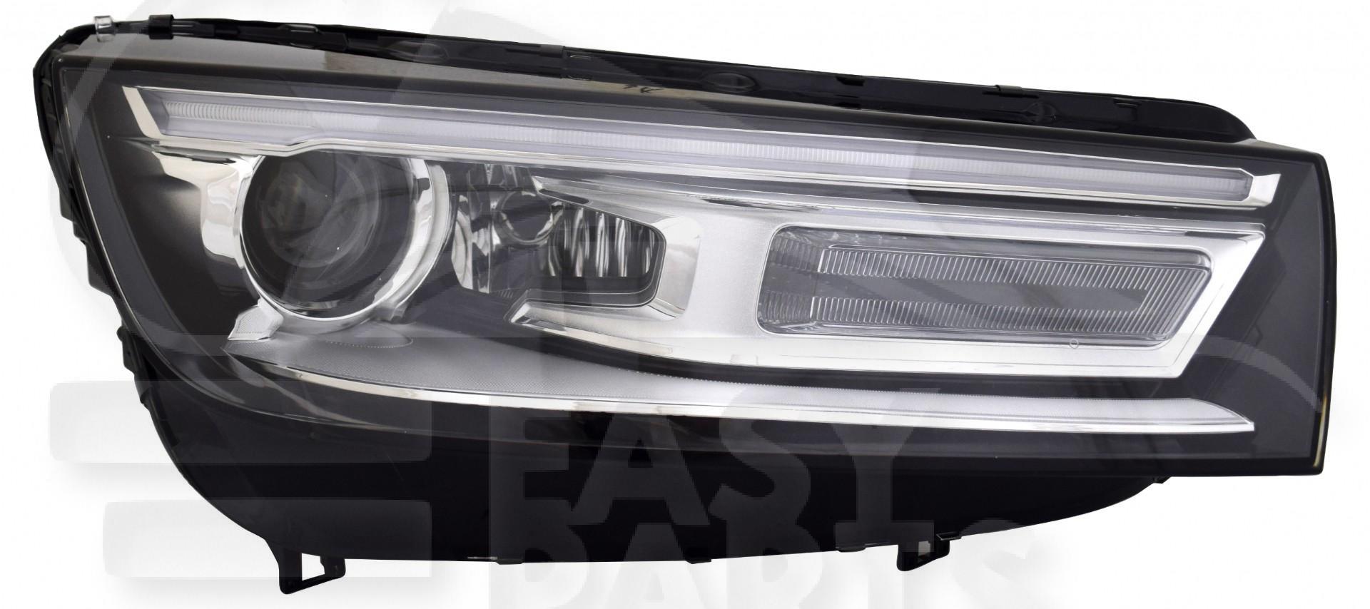 OPT D D5S+LED ELECT A/MOTEUR SANS MODULE LED Pour AUDI Q5 (FY) - AD132 02/17→10/20
