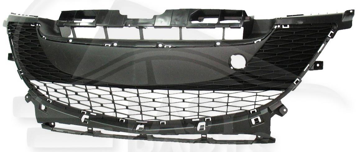 GRILLE DE PC AV CENTRALE NOIRE sauf SPORT Pour MAZDA 3 - 5 PTES - MZ055 01/09→12/10