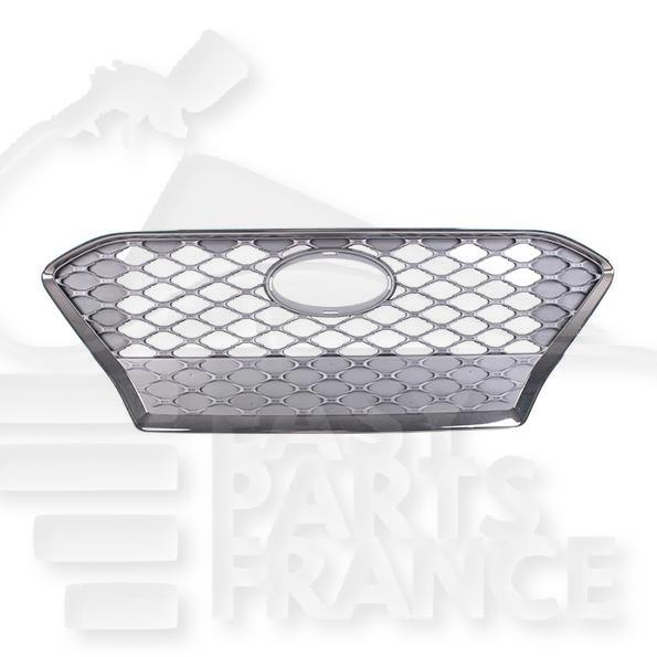 GRILLE DE CALANDRE GRISE A/MOULURE NOIRE Pour HYUNDAI KONA - HY300 10/17→