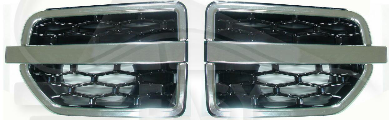 GRILLE AILE AVD NOIRE Pour LAND ROVER DISCOVERY - LD013 12/13→