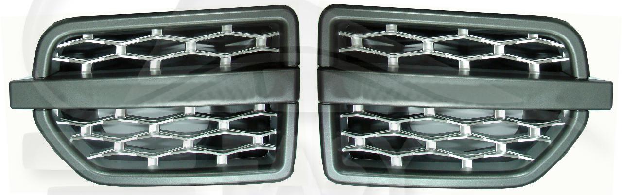 GRILLE AILE AVD GRISE Pour LAND ROVER DISCOVERY - LD013 12/13→