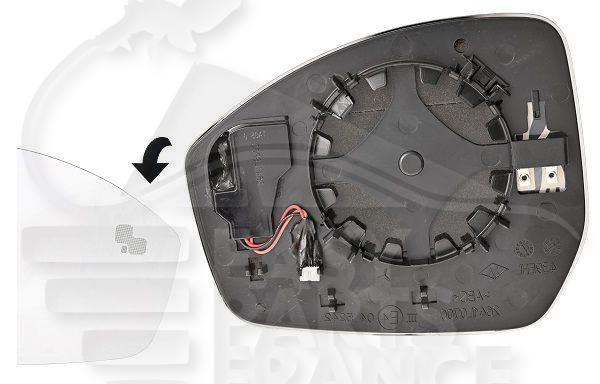 GLACE DE RETRO D CHAUF A/BDS Pour LAND ROVER DISCOVERY SPORT (L550) - LD014 01/16→08/20