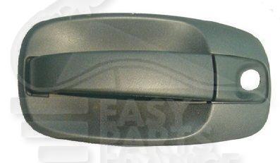 POIGNEE DE PTE EXT AVG NOIRE A/TROU BARILLET Pour RENAULT TRAFIC - RN143 10/06→06/14