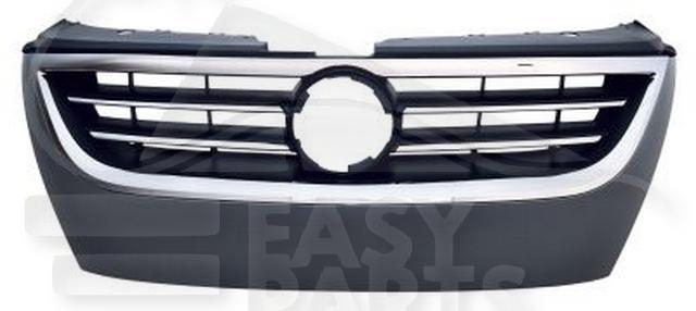 GRILLE DE CALANDRE A/MOULURES CHROMEES S/PACKONTROL Pour VOLKSWAGEN PASSAT CC - VO116 02/08→03/12